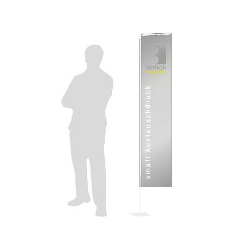 Beachflag Rechteck Austauschdruck | Small (200 cm) | einseitig bedruckt