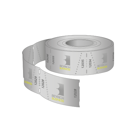 Rolleneintrittskarten (1000 Abrisse) Individualdruck