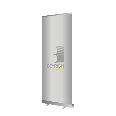 Roll-Up Budget | B 60 cm x H 160 cm | einseitig bedruckt