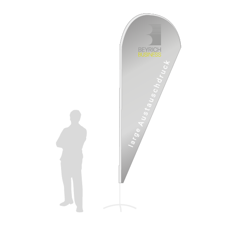 Beachflag Drop Austauschdruck | Large (350 cm) | einseitig bedruckt