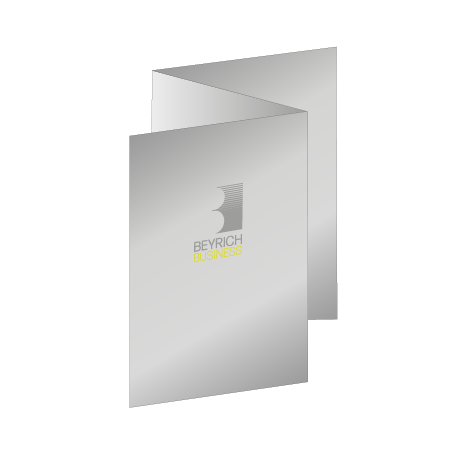 Faltblatt Zickzackfalz 6-Seiter | DIN lang 9,9 cm x 21,0 cm hoch | beidseitig bedruckt