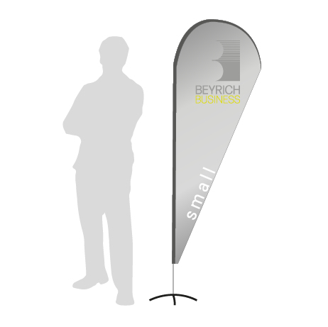 Beachflag Drop | Small (210 cm) | einseitig bedruckt